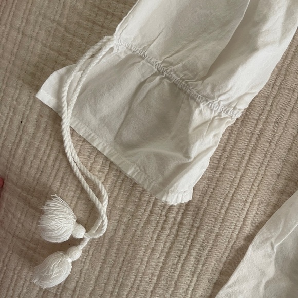 Gianni bini White Lace Detail Women's swim suit cover up Medium 100% cotton - Picture 5 of 10